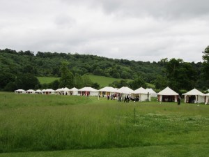 Field of feasting tents